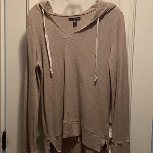 Sparkly dark cream hoodie